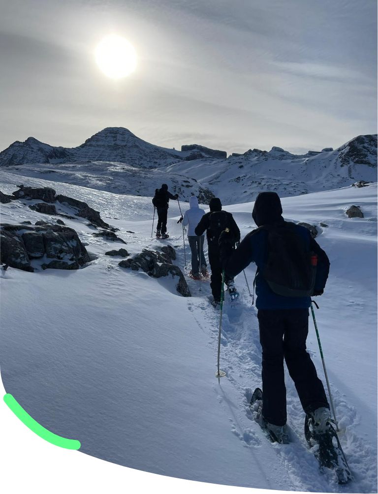 Randonnées à raquettes accompagnées - Caminando