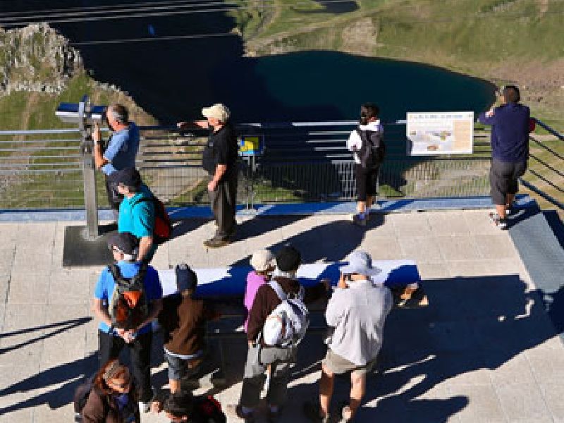 Lecture du panorama au Pic du Midi