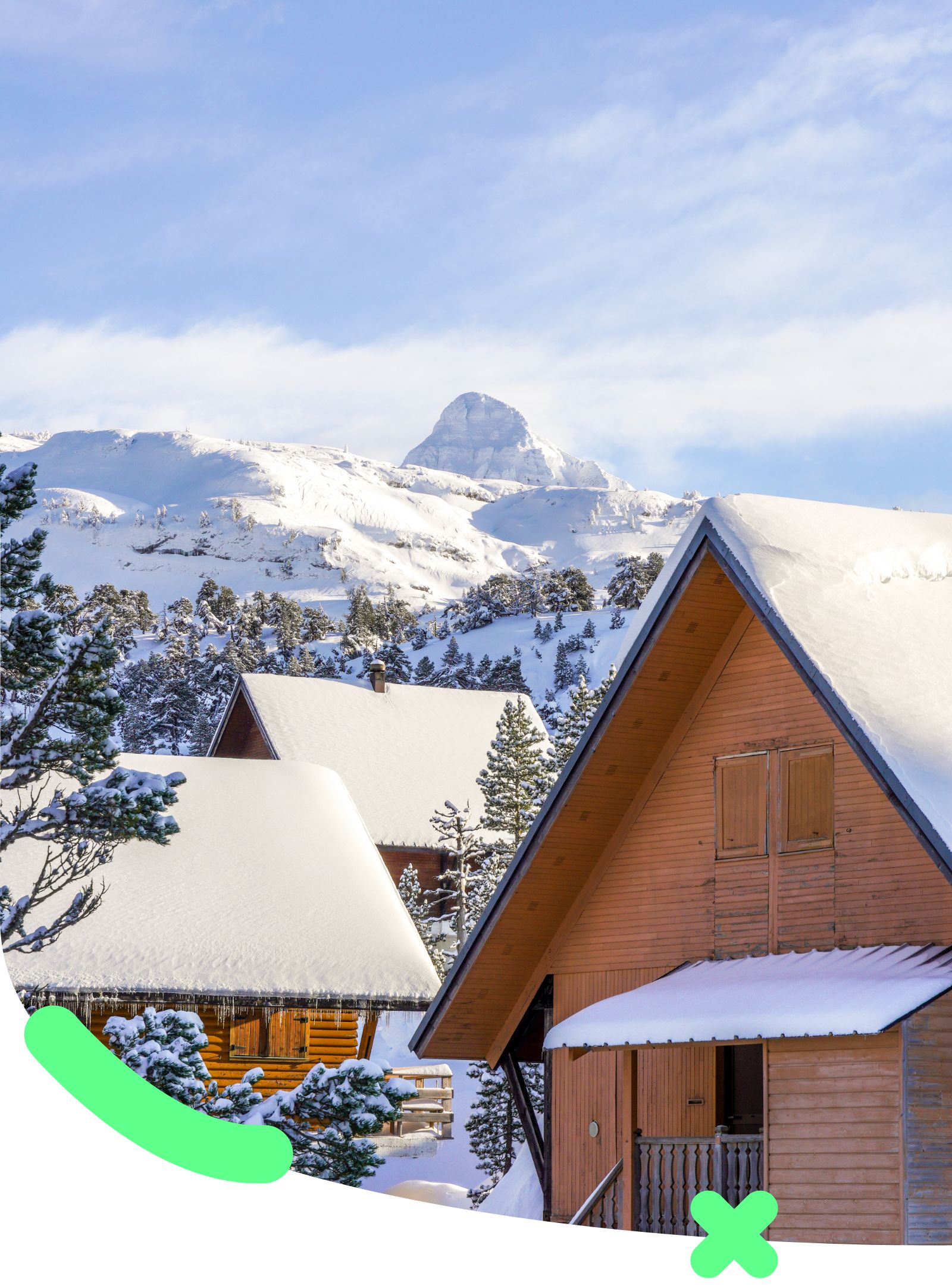 Chalet au ski dans les Pyrénées