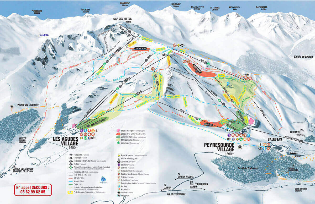 plan pistes peyragudes