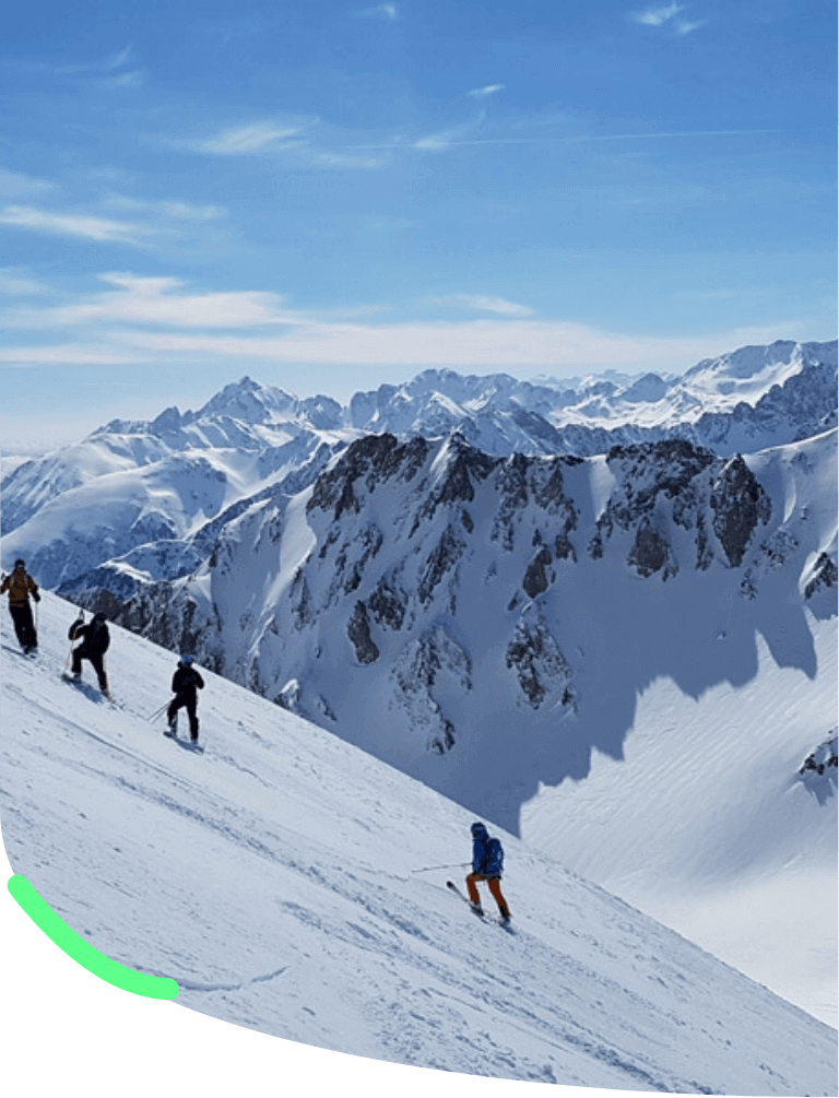 skieur pic midi