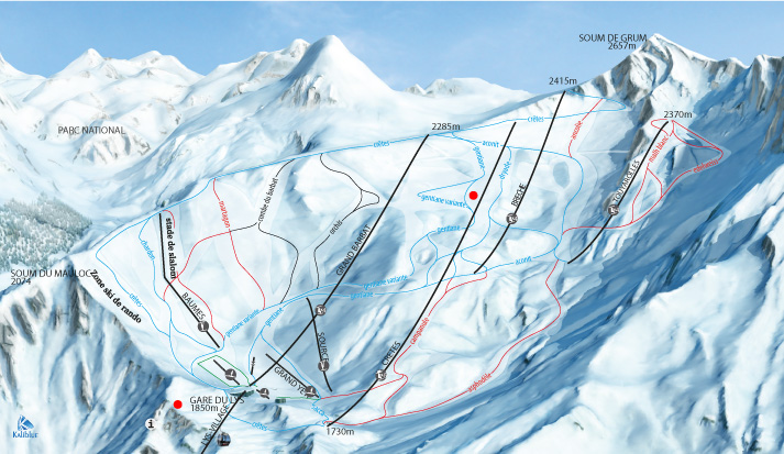 plan emplacement restaurants altitude cauterets