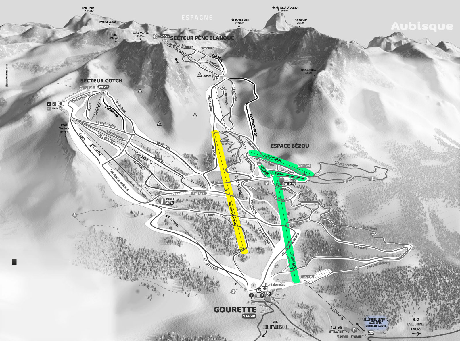 carte Piau débutant