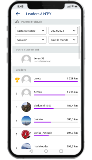 application ski pyrénées classement