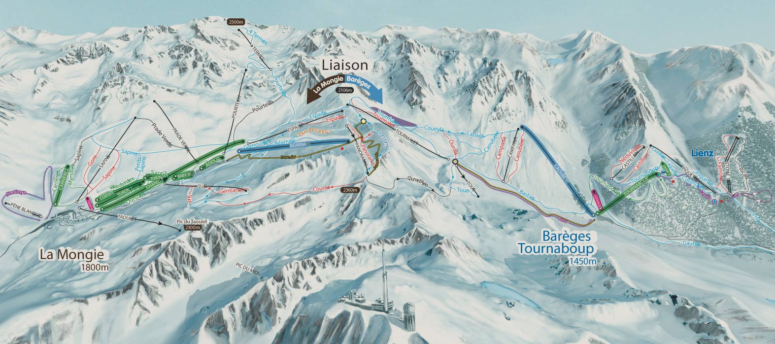 plan emplacement restaurants altitude grand tourmalet