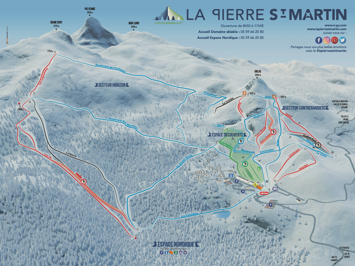 plan emplacement restaurants altitude la pierre saint martin