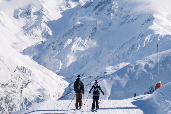 skieur debutant pyrenees