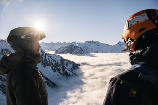 skieur debutant pyrenees