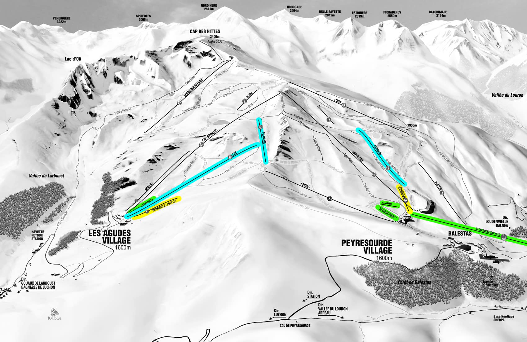 carte Flex Peyragudes domaine