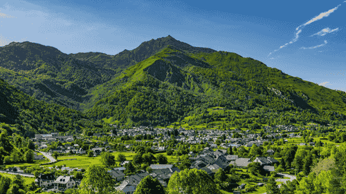 village de Laruns dans les Pyrénées