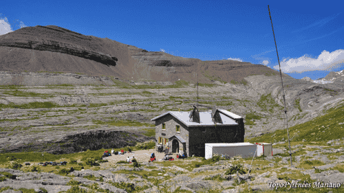 Refuge de Goriz situé au cœur du Parc National d’Ordesa