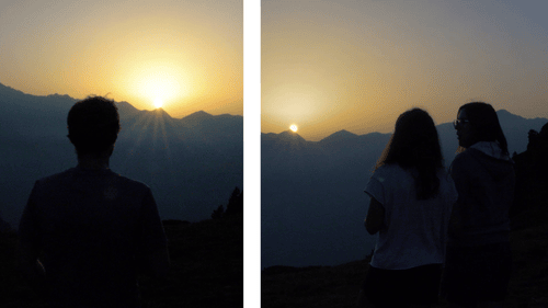 Coucher de soleil au col de riou