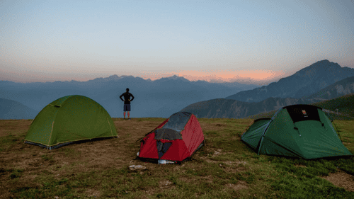 Lever de soleil au matin au col de riou