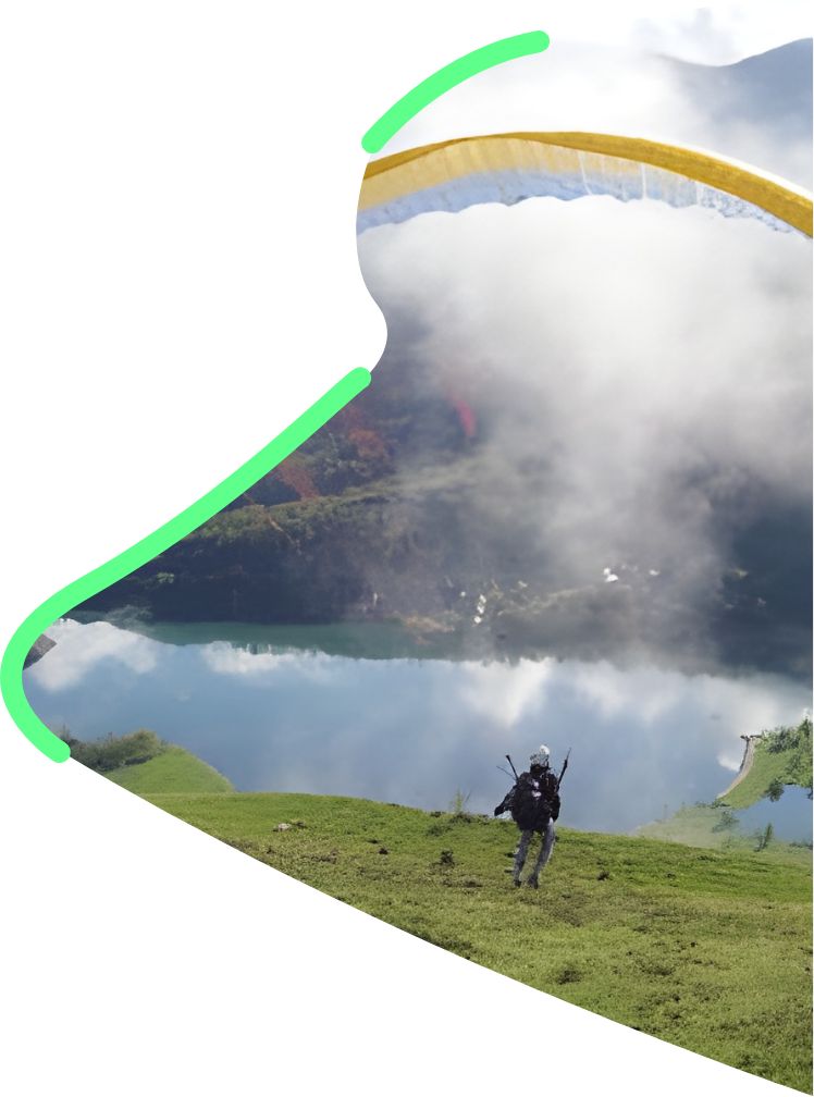 Parapente biplace