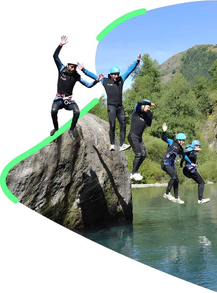 canyoning en été à cauterets n'py