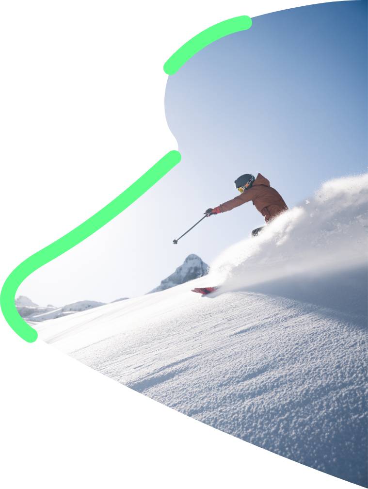 Skieur Pyrénées