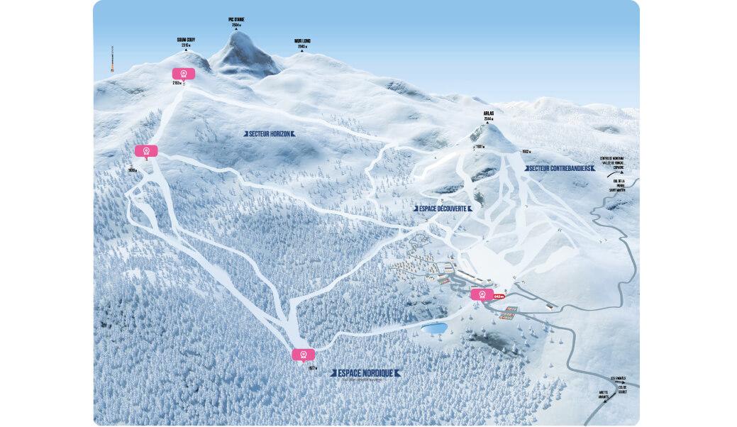 carte webcams la pierre saint martin