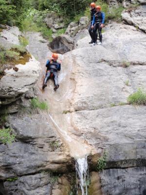 canyoning en été à cauterets n'py