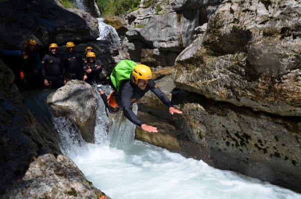 canyoning en été à cauterets n'py