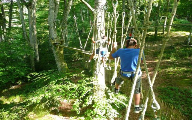 accrobranche en été à gourette n'py accrobranche en été à gourette n'py